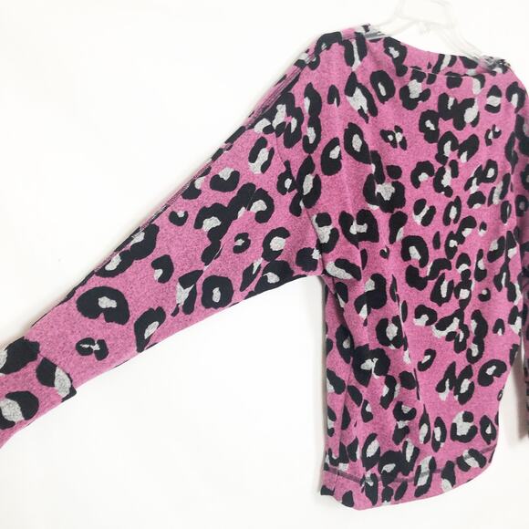 White Birch Animal Print Dolman Sleeve Sweater - Picture 6 of 11